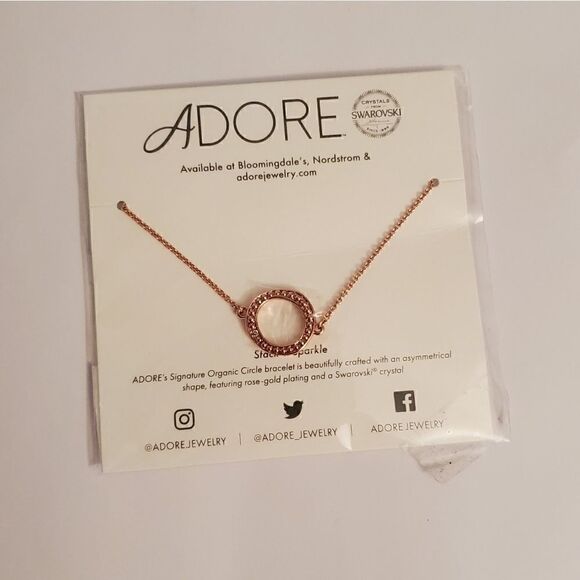 Adore Jewelry - Adore organic circle bracelet rose gold